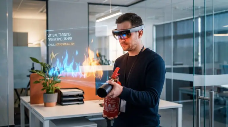 Formation incendie réalité augmentée simulateur FIRE AR entreprise