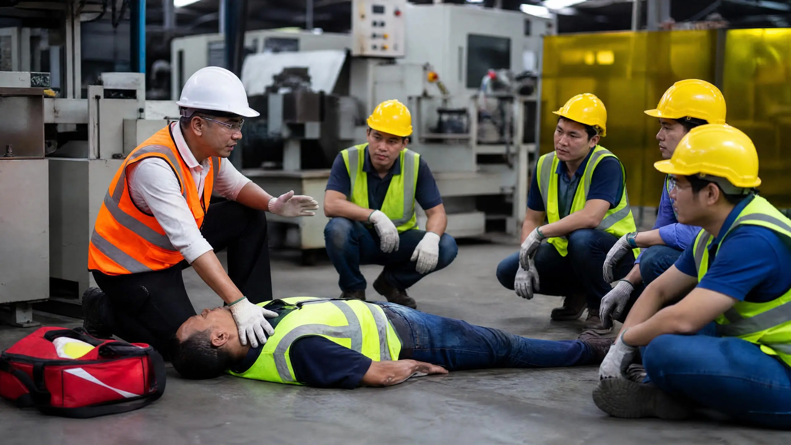 Formation SST secteur industrie risques machines accidents